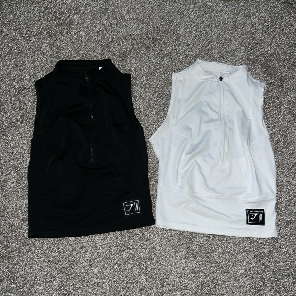 Gymshark Quarter zip tanks bundle